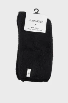 Женские черные носки (2 пары) COSY Черный ONESIZE Calvin Klein 701241809