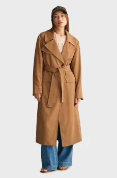 Женский бежевый плащ FLUID BELTED COAT Бежевый M Gant 4751115