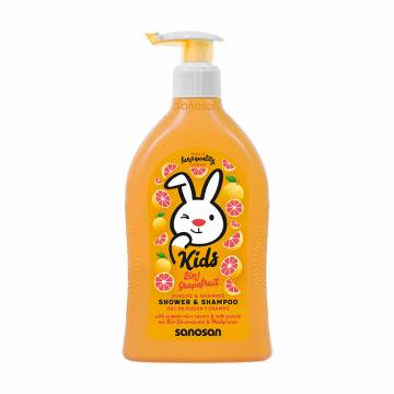 Детский шампунь-гель 2 в 1 Sanosan Kids Shower & Shampoo Grapefruit, 400 мл Детский шампунь-гель 2 в 1 Sanosan Kids Shower & Shampoo Grapefruit, 400 мл