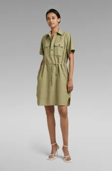 Женское оливковое платье Millery pockets dress Оливковый XS G-Star RAW D22858,D123