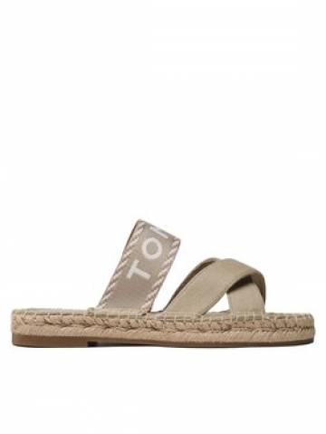 Tommy Hilfiger Еспадрильї Seasonal Webbing Sandal FW0FW07181 Бежевий