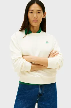 Женский белый свитшот TERRY Белый L Tommy Hilfiger WW0WW49418