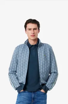 Мужская голубая толстовка Голубой S Lacoste SH1368HGI