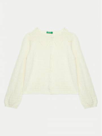 United Colors Of Benetton Кардиган 1076G500J Білий Regular Fit United Colors Of Benetton Кардиган 1076G500J Білий Regular Fit