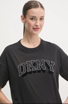 Хлопковая футболка Dkny