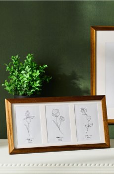 Рамка для трьох фотографій - бежевий