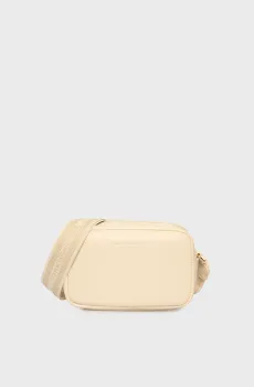 Женская бежевая сумка LOGOTAPE Бежевый ONESIZE Tommy Hilfiger AW0AW17689