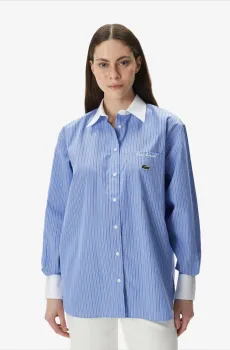 Женская голубая рубашка Голубой 36 Lacoste CF6951IIY
