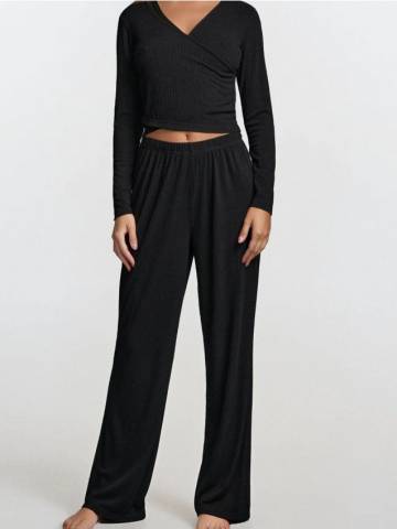 Піжамний комплект із двох предметів - чорний Піжамний комплект із двох предметів - чорний