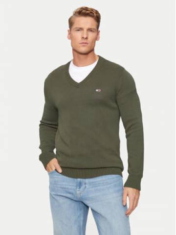 Tommy Jeans Светр Essential DM0DM19429 Зелений Slim Fit Tommy Jeans Светр Essential DM0DM19429 Зелений Slim Fit