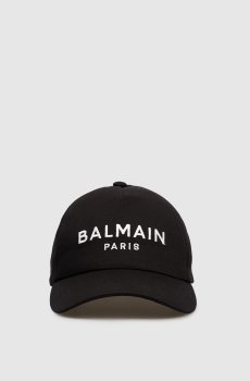 Черная кепка с вышивкой логотипа