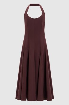 Бордовое платье миди Melissa