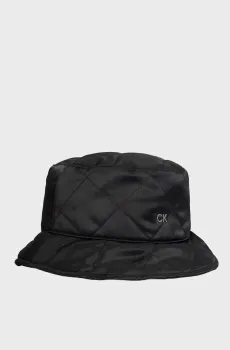 Женская черная панама DIAMOND QUILT Черный ONESIZE Calvin Klein K60K611512