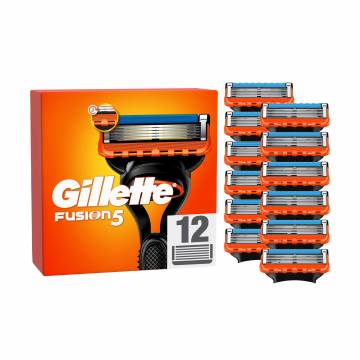 Сменные картриджи для бритья мужские Gillette Fusion5, 12 шт Сменные картриджи для бритья мужские Gillette Fusion5, 12 шт
