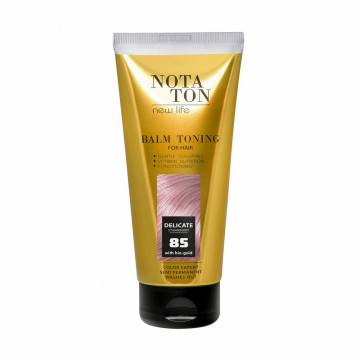 Тонирующий бальзам для волос Notaton New Life Balm Toning с био-золотом, 85 Нежная клубника, 150 мл Тонирующий бальзам для волос Notaton New Life Balm Toning с био-золотом, 85 Нежная клубника, 150 мл