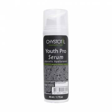 Регенерирующая омолаживающая сыворотка для лица Chystotil Youth Serum с гликолевой кислотой, 50 мл Регенерирующая омолаживающая сыворотка для лица Chystotil Youth Serum с гликолевой кислотой, 50 мл