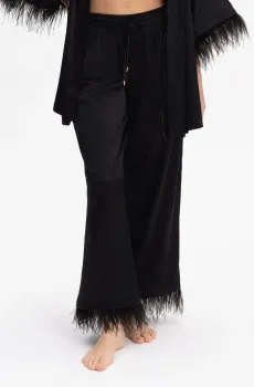 Женские черные шелковые брюки Черный 36 MARC&ANDRE W25-03SS110