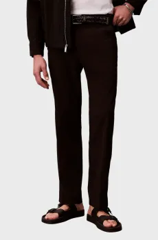 Мужские черные брюки SEERSUCKER Черный 32 Calvin Klein LV04LF609G