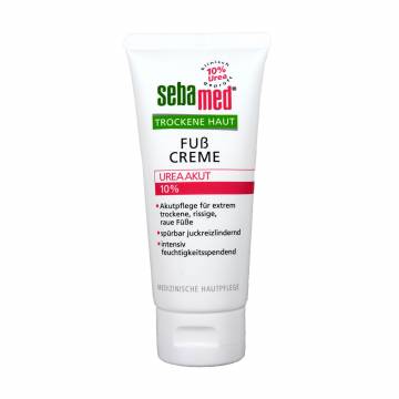 Крем для ног Sebamed Trockene Haut Foot Cream Urea Akut 10%, 100 мл Крем для ног Sebamed Trockene Haut Foot Cream Urea Akut 10%, 100 мл