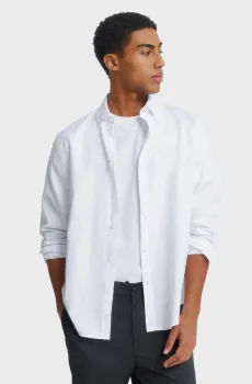 Мужская белая рубашка Белый M SPRINGFIELD 273622