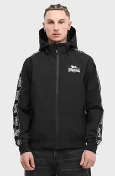 Мужская черная ветровка OUSTON Черный M Lonsdale 117889