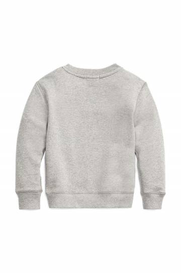 Детская кофта Polo Ralph Lauren цвет серый гладкая Детская кофта Polo Ralph Lauren цвет серый гладкая