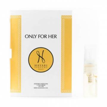 Hayari Parfums Only for Her Парфюмированная вода женская, 2 мл (пробник) Hayari Parfums Only for Her Парфюмированная вода женская, 2 мл (пробник)