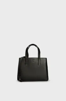 Женская черная сумка CK PLAQUE SMALL TOTE Черный ONESIZE Calvin Klein K60K612781
