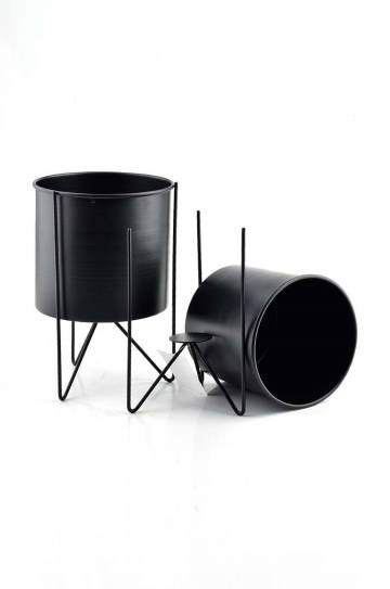 Набор горшков Affek Design Swen Black 2 шт Набор горшков Affek Design Swen Black 2 шт
