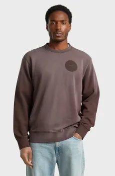 Мужской коричневый свитшот Sunfaded Коричневый XXL G-Star RAW D28639,D969