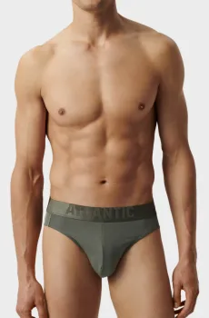 Мужские оливковые брифы Оливковый XL Atlantic MP-1585