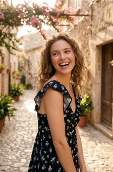 Віскозна максі сукня з квітковим принтом - різнобарвний