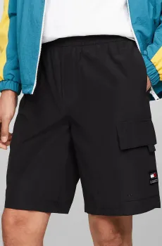 Мужские черные шорты TJM AIDEN TECHNICAL Черный XXL Tommy Jeans DM0DM18808