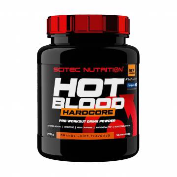 Предтренировочный комплекс Scitec Nutrition Hot Blood Hardcore Апельсиновый сок, в порошке, 700 г Предтренировочный комплекс Scitec Nutrition Hot Blood Hardcore Апельсиновый сок, в порошке, 700 г