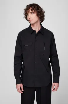 Мужская черная рубашка Черный M PRPY PMWVSHUA007