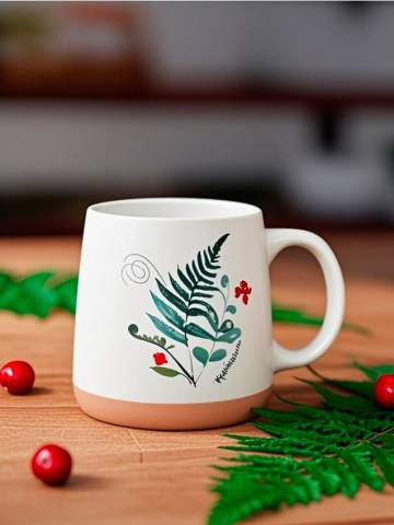 Чашка з принтом - зелений