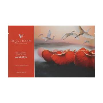 Освежающая тканевая маска для лица Vigor Refreshing Face Mask Мандарин, 30 г