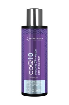 Уценка! Шампунь для волос PHARMA GROUP Laboratories CoQ10 Coenzyme Q10 + Elastin Shampoo, 89 мл