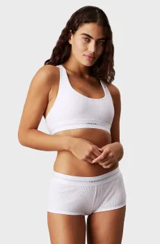 Женские белые трусики BOYSHORT Белый XS Calvin Klein LV00QF8024
