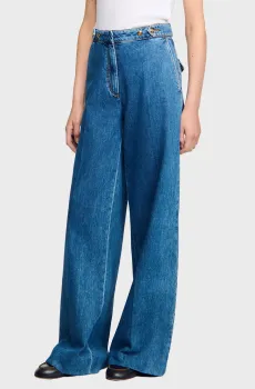 Женские синие джинсы Синий 42 Sandro SFPJE00751_Blue Jean