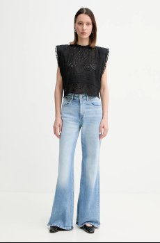 Хлопковая блузка BOSS Orange