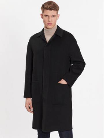 Calvin Klein Вовняне пальто K10K111601 Чорний Regular Fit Calvin Klein Вовняне пальто K10K111601 Чорний Regular Fit