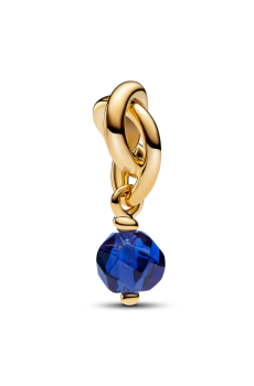 Намистина "Синє багатогранне коло вічності"