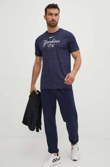 Футболка Nike New York Yankees мужская цвет синий с принтом Футболка Nike New York Yankees мужская цвет синий с принтом