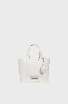 Женская белая кожая сумка Белый ONESIZE Moschino JC4322PP0N.KM1;11A