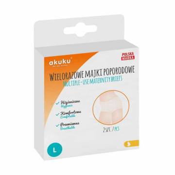 Послеродовые трусы Akuku многоразовые, сетчатые, размер L, 2 шт (A0234) Послеродовые трусы Akuku многоразовые, сетчатые, размер L, 2 шт (A0234)