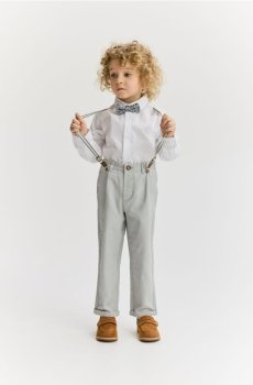 Reserved - Штани з підтяжками - нюдовий - 522HK-02X