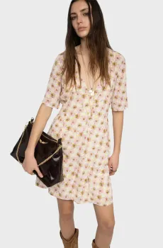 Женское платье с узором Rodalas Разноцветный L ZADIG&VOLTAIRE WWDR02634_PEAR