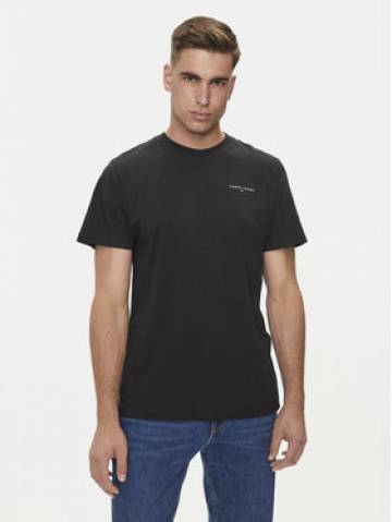 Tommy Jeans Футболка Linear Chest DM0DM18555 Чорний Slim Fit Tommy Jeans Футболка Linear Chest DM0DM18555 Чорний Slim Fit