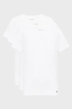 Женская белая футболка (3 шт) COTTON Белый XS Calvin Klein LV00QS7485
